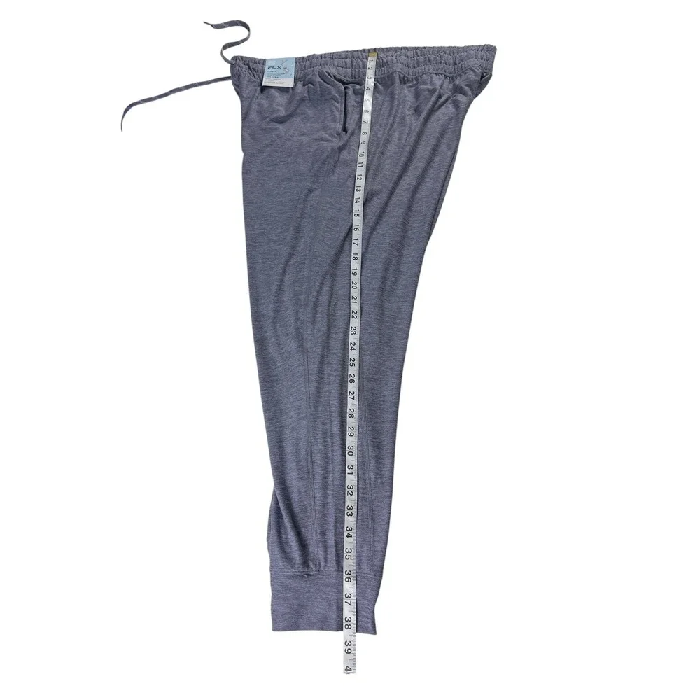 FLX Wander Jogger Womens XXL Long Mauve Sand Purple Gray Mid Rise Slim‎ Fit New